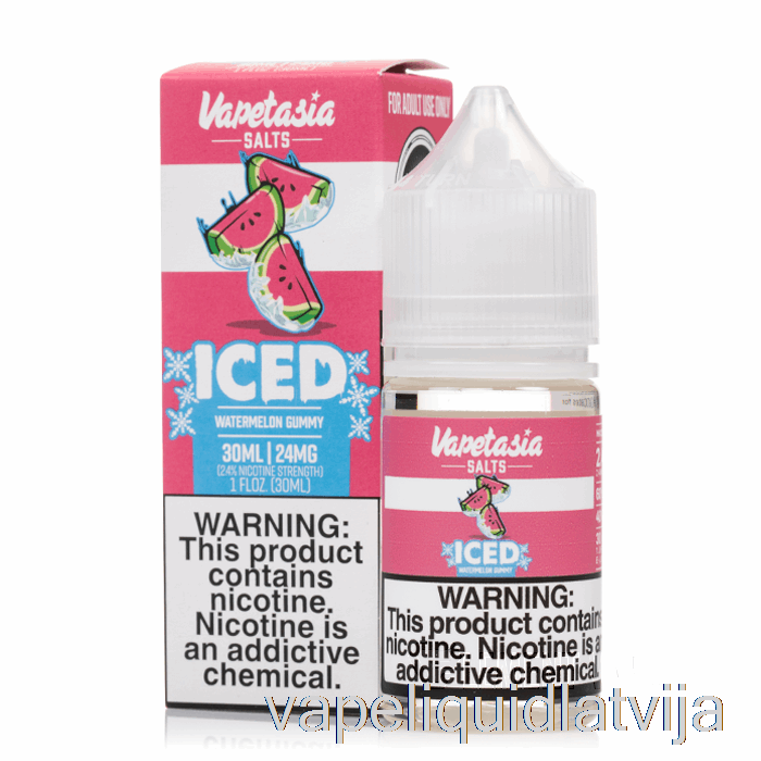 Ledus Arbūzs Gumijas - Vapetasia Salts - 30ml 24mg Vape šķidrums